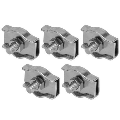 Simplex Wire Rope Clips Stainless Steel Cable Clamps Simple Grip Caliper Single Locking Device5Pcs M10