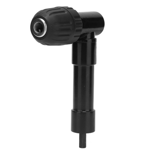 Cordless Drill Attachment Adapter 90 Degree Handle Right Angle Hand Tight Chuck 3 Jaw