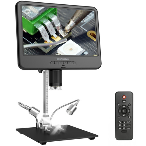 Electronic Microscope 10.1in LCD Display 12MP Digital Industrial Maintenance Magnifier Microscope for Circuit Board Identification
