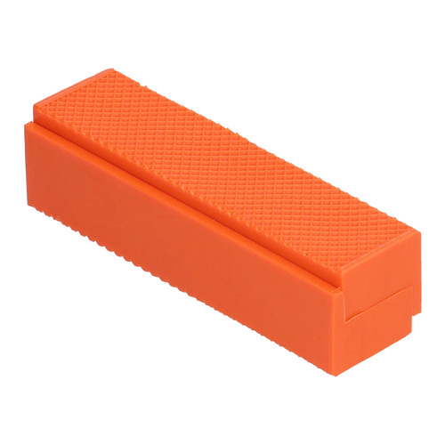 2Pcs Jaws Protection Cover ABS Multiple V Shape Grooves Magnetic Bench Vise Jaw Protectors4.5in
