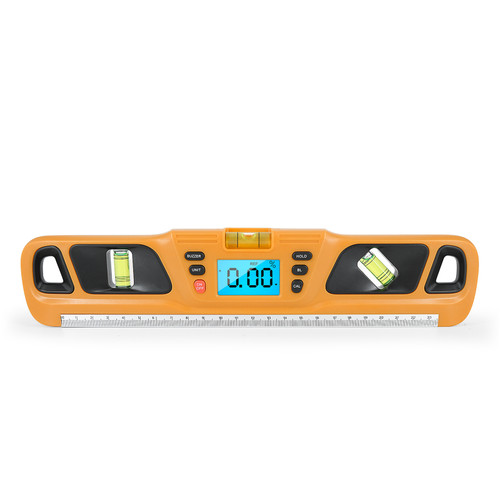 Digital Protractor LCD Display Stainless Steel Magnetic Level Multifunctional Angle Gauge Support Absolute and Relative Angle Measurement with Data Hold and Unit Switch Function