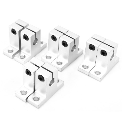 8Pcs SK8 Bearing Aluminum Alloy CNC Linear Rail Shaft Guide Support Stand