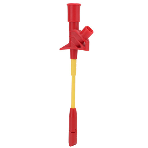 Test Hook Multimeter Mini Grabber Stainless Steel Probe for Car Repair 4mm Socket J.30019Red