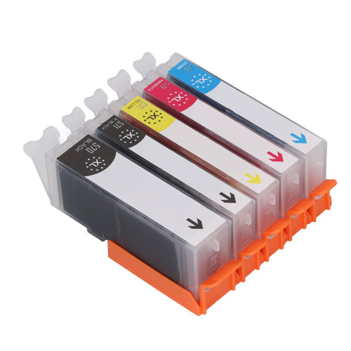 Ink Cartridge High Page Capacity Colorfast Black and Color Ink Cartridge Combo for PIXMA Printer BK BK C M Y