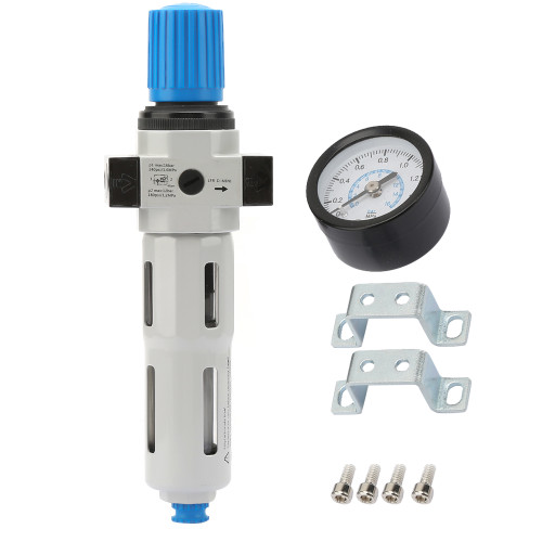 Aluminum Alloy G1/4'' Air Filter Valve Pneumatic Air Pressure Reducing Regulator 1.6Mpa