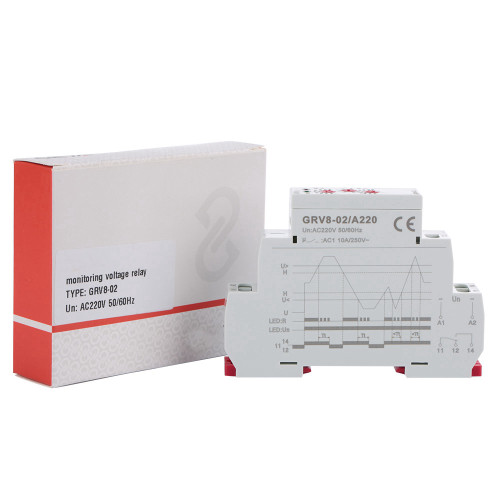 GRV8-02 Single phase Voltage Control Monitoring Relay Over Voltage Protection (#1)