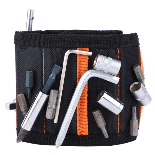 10 Magnetic Wristband Bag Tool Belt 1680D Oxford Cloth Electrician Wrist Belt Pocket Pouch