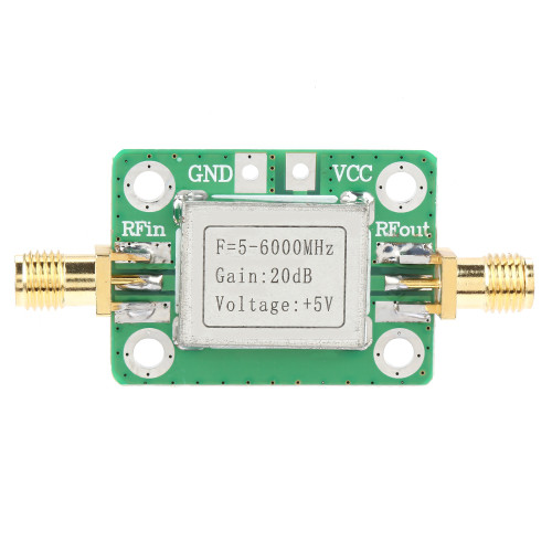 5M~6GHz RF Broadband Signal Amplifier Power Amplifier Gain 20dB With Shielding Shell