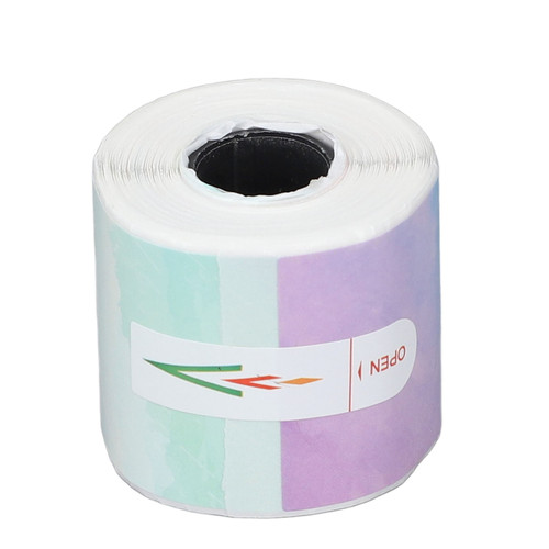 Round Thermal Sticker Label 30x30mm Portable Self Adhesive Small Business Thermal Sticker Colorful