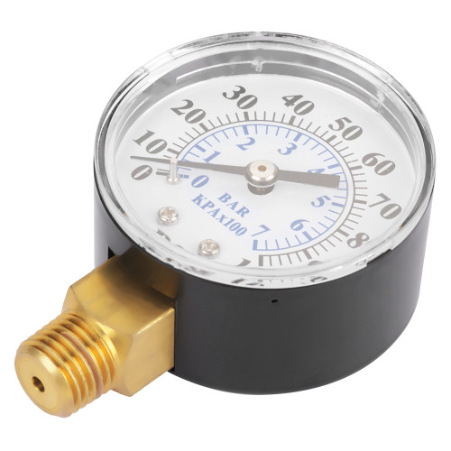 0-100psi 0-7bar Pressure Gauge Manometer for Water Air Oil Dial Instrument Base Entry NPT 1/4"