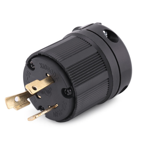 NEMA L6-30P 30A  3 Wire Twist Lock Electrical Plug Connector
