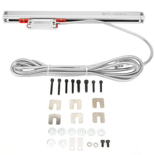 High Accuracy Optical Linear Encoder Glass Scale Measuring Ruler Tool 220mm