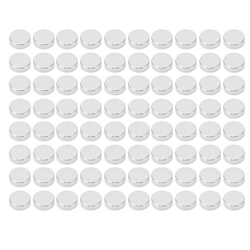 80 Pcs Round Neodymium Magnet Heavy Duty Strong Magnetism Glossy Bright Small Magnet for Home School