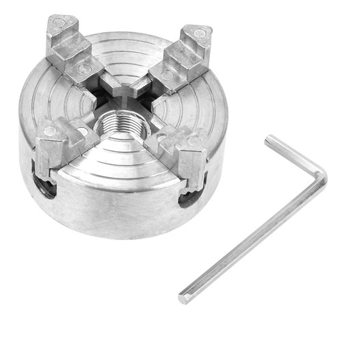 Z011A Zinc Alloy 4-Jaw Chuck Clamp Accessory for Mini Metal Lathe