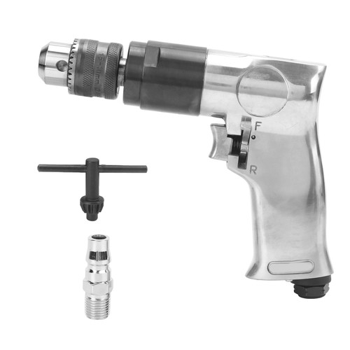 Air Drill 3/8 Inch 2000rpm Variable Speed Forward Reverse Adjustable Strong Bearing Handheld Pneumatic Drill(Style européen )