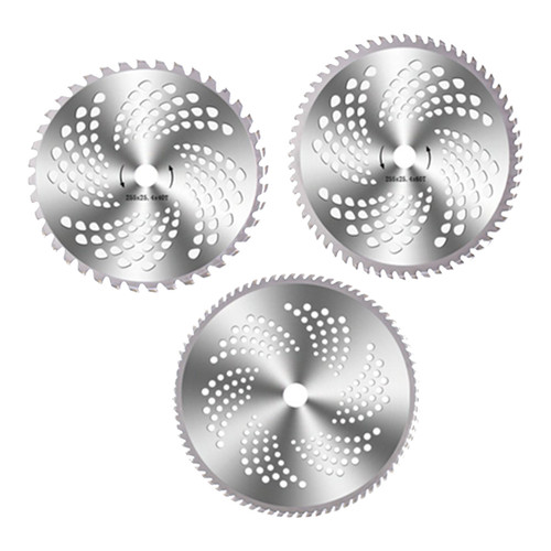 3 Pcs Law Mower Saw Blade 40 60 80 Teeth Alloy Steel Grass Trimmer Brush Cutter Blade Replacement