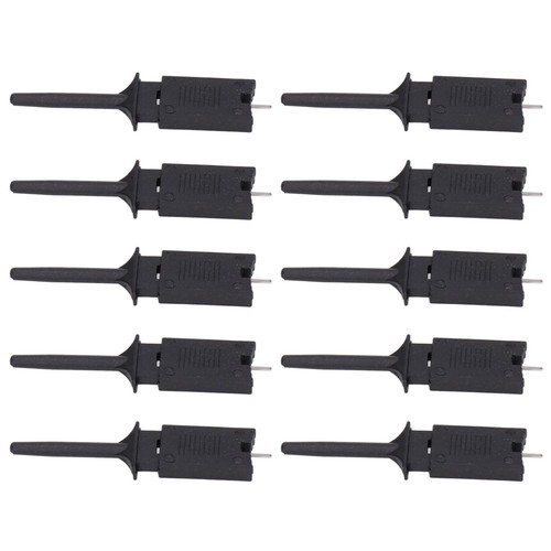 10Pcs Test Hook Clips SMD IC Mini Jumper Probe for Logic Analyzer Electronic Experiment