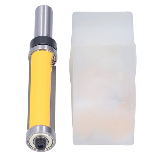 Flush Trim Router Bit Top and Bottom Double Bearing Cutter Tool for Trimming Cutting1/2in Shank