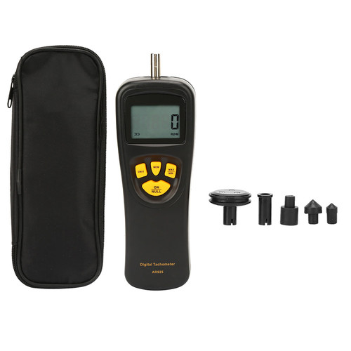 SMART SENSOR 0.5~19999 RPM Contact Digital Tachometer Rotation Meter with LCD Backlight Display