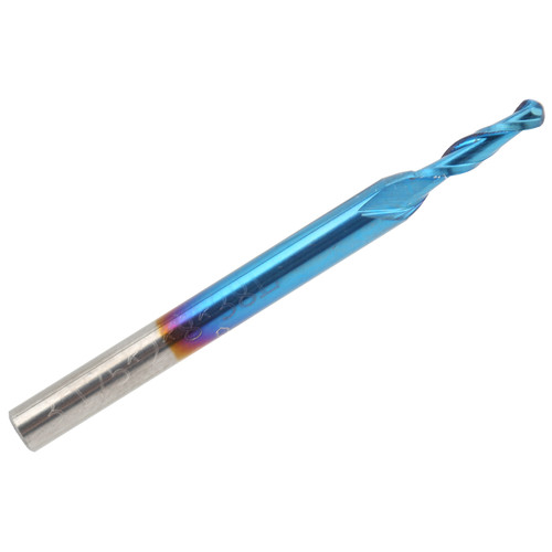 Spiral Nose End 2Flute Mill NanoBlue Coated CNC Router Bit Industrial Supplies