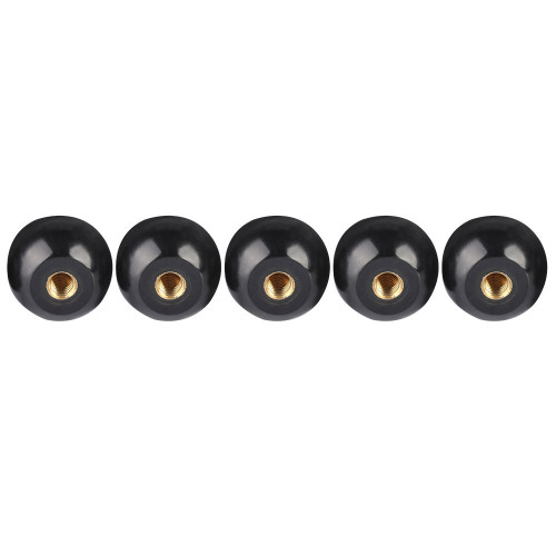 5Pcs Black Bakelite Ball Lever Knob Copper Insert M12*40 Machine Tool Replacement
