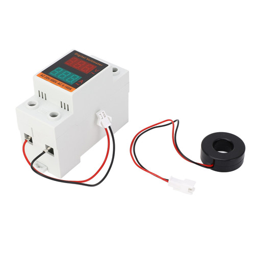 AC20‑500V 0‑100A Voltmeter Ammeter LED Display Rail Type High Accuracy AC Current Voltage Meter