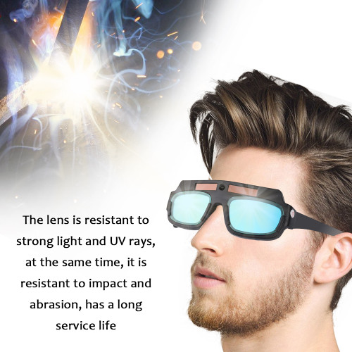 Solar Energy Auto Darkening Welding Safety Goggles Anti Ultraviolet Weld Professional Glasses Protects Eyes