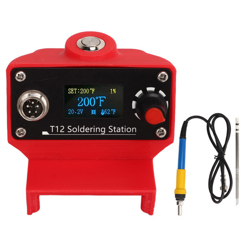 Soldering Station 72W 0.96in Screen Cordless Portable Rapid Heating Solder Iron Station