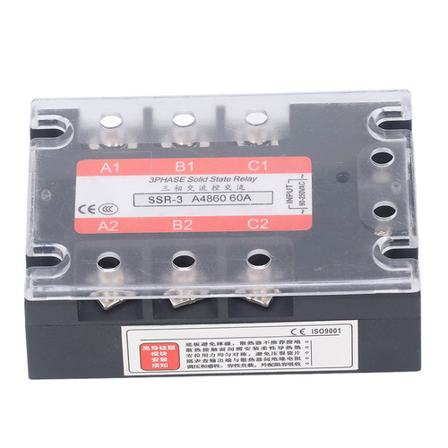 3 Phase Solid State Relay Dual SCR AC Control AC SSR Module 90‑ Input 24‑480V Output