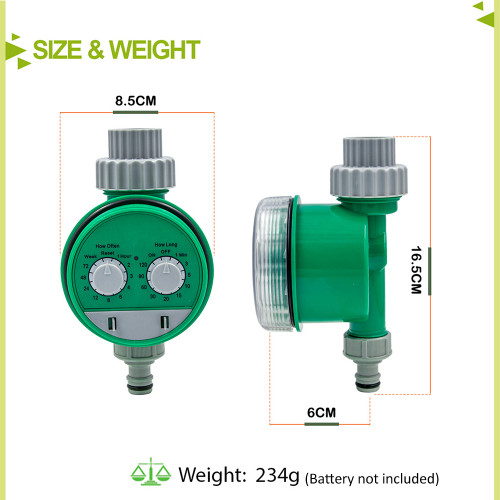 Watering Timer Multi-Functional Electronic Two Dial Digital Automatic Irrigation Timer Controller Hose Sprinkler for Garden Watering System Watering Controller Faucet Timer