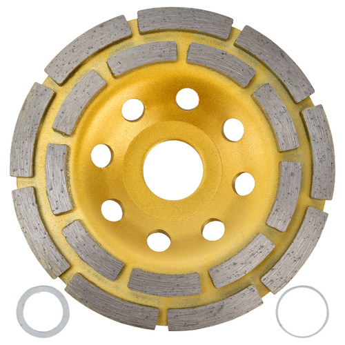 Diamond Cup Grinding Wheel Double Row Concrete Grinding Wheels for Granite Stone Marble115mm