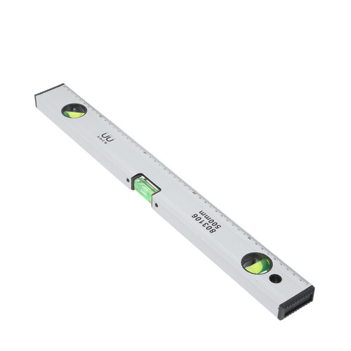 Spirit Level Aluminum Alloy Magnetic Measuring Ruler MultiFunction Levelling Instrument(500mm )