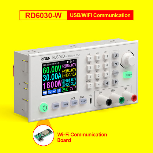30A Direct Current Regulated Power Supplies 60V Voltage-stabilized Source 1800W High Power Experimental Power Supplying Device 2.4inch LCD Screen 6 Brightness Adjustable Support Firmware Upgrade