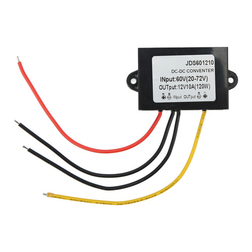 DC Buck Converter Module IP67 Waterproof Voltage Regulator Buck Converter 20‑72V Input 12V 10A 120W Output