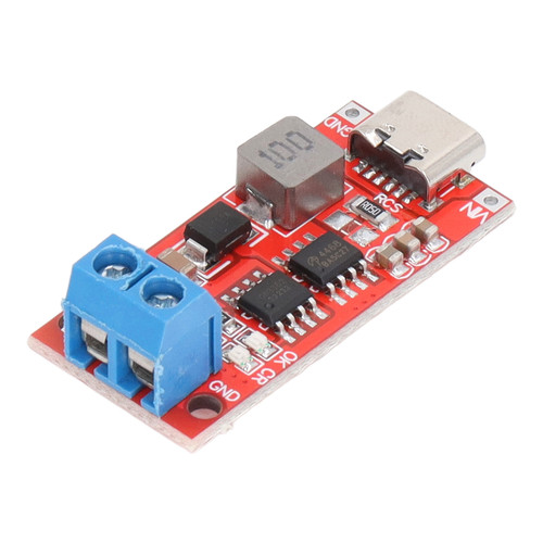 3S Type C to 12.6V Lithium Battery Charger Module Boost Charging Board DC 3‑6V Input Red 2A