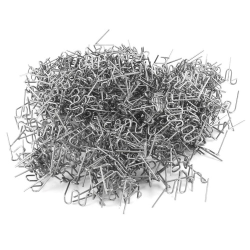 500pcs Car Bumpers Plastic Welding Machine Welding Wire Plastic Welders Studs Appearance Repairing Machine Mending Repairing Standard Pre Cut Waves Staple