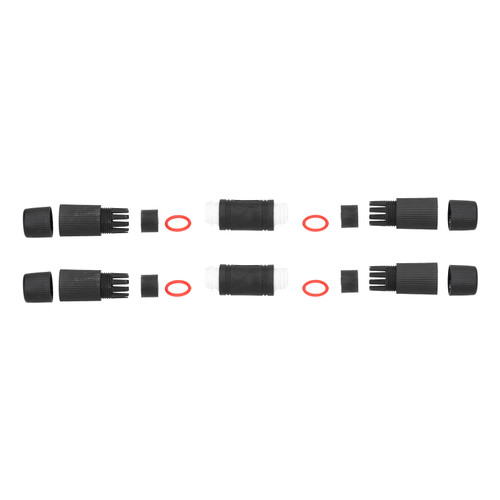 2Pcs Waterproof Coupler Outdoor CAT6 CAT5E CAT5 IP67 Double Head Network Connector Adapter