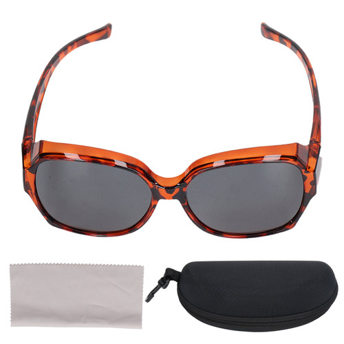 UV Protection Glasses Amber Anti Slip Lightweight Frame Polarized Sunglasses for Myopic Crowd