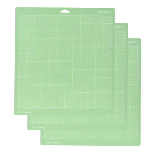 3PCS 12*12 Inch Replacement Cutting Mat Adhesive Non-Slip Gridded Cutting Mats Compatible with Silhouette Cameo Cutting Machine Explore Plotter Machine