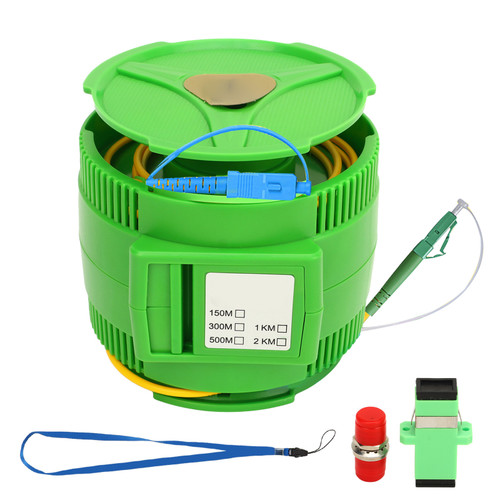 OTDR Launch Cable Box SCUPC LCAPC Connector Single Mode Fiber Optic Test Extension Cable 150M
