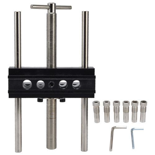 4in Self Centering Doweling Jig Drilling Guide Bushing Set Woodworking Vertical Punch Locator