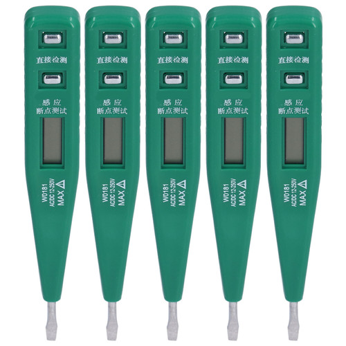 5Pcs Digital Voltage Tester Pen NonContact DC/AC Multifunctional Low Power Consumption Safe Voltage Detector 12250V
