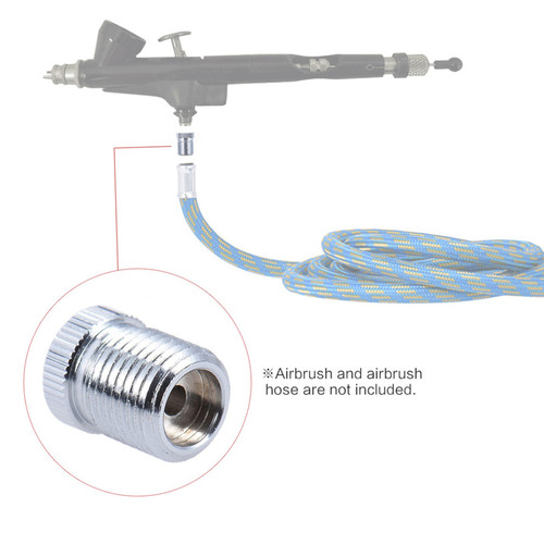 Airbrush Fitting Conversion Adapter for Badger, Convert Thread Size to 1/8