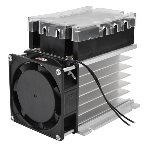 3 Phase Solid State Relay Enhanced Controlled Module Load for Industrial Automation Process(TSR120DAR With Radiator)