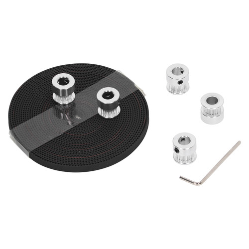 5PCS 20 Teeth Timing Wheels Rubber Open Synchronous Belt with Wrench 3D Printer Accessories