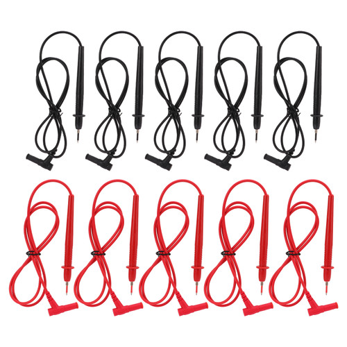 5Set J.30029 Universal Test Lead 2mm Thread 10A Multimeter Test Probe for Industrial Instrument