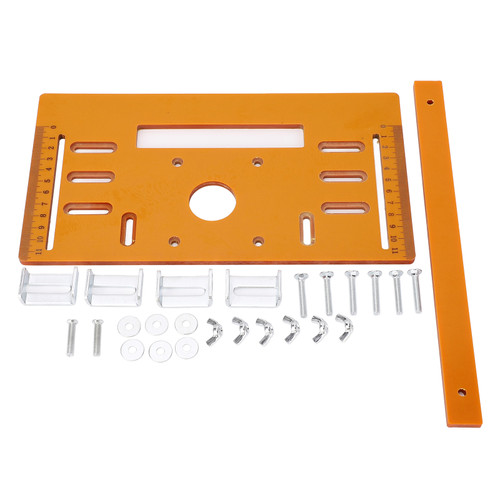 4in Cutting Machine Base Plate 90° Flat 45° Oblique Cutting Machine Bottom Board Woodworking Tools 28 X 15cm