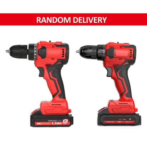 21V Brushless Lithium Drill Set 3/8in Chuck Heavy Duty Electric Drill Power Screwdriver with  Bits Sleeves Extension Shaft, LED Work Light 2-variable Speed 25+1 Torque Adjustment 80N.m