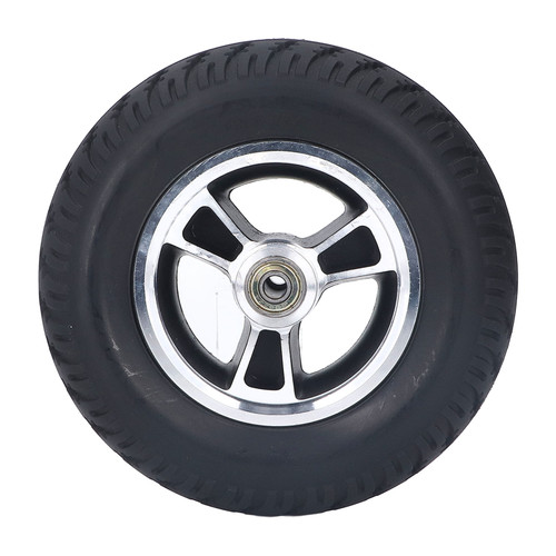 Wheelchair Wheel PU Wheel Alloy Steel Hub Anti Skid Walker Tire Replacement for Cart 7in