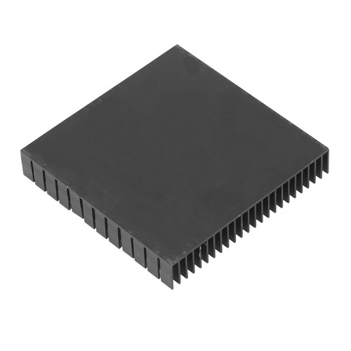 Aluminum Heatsink Cooler Module Heat Radiator Board CPU PCB High Power Cooling 120mmx120mmx20mmBlack